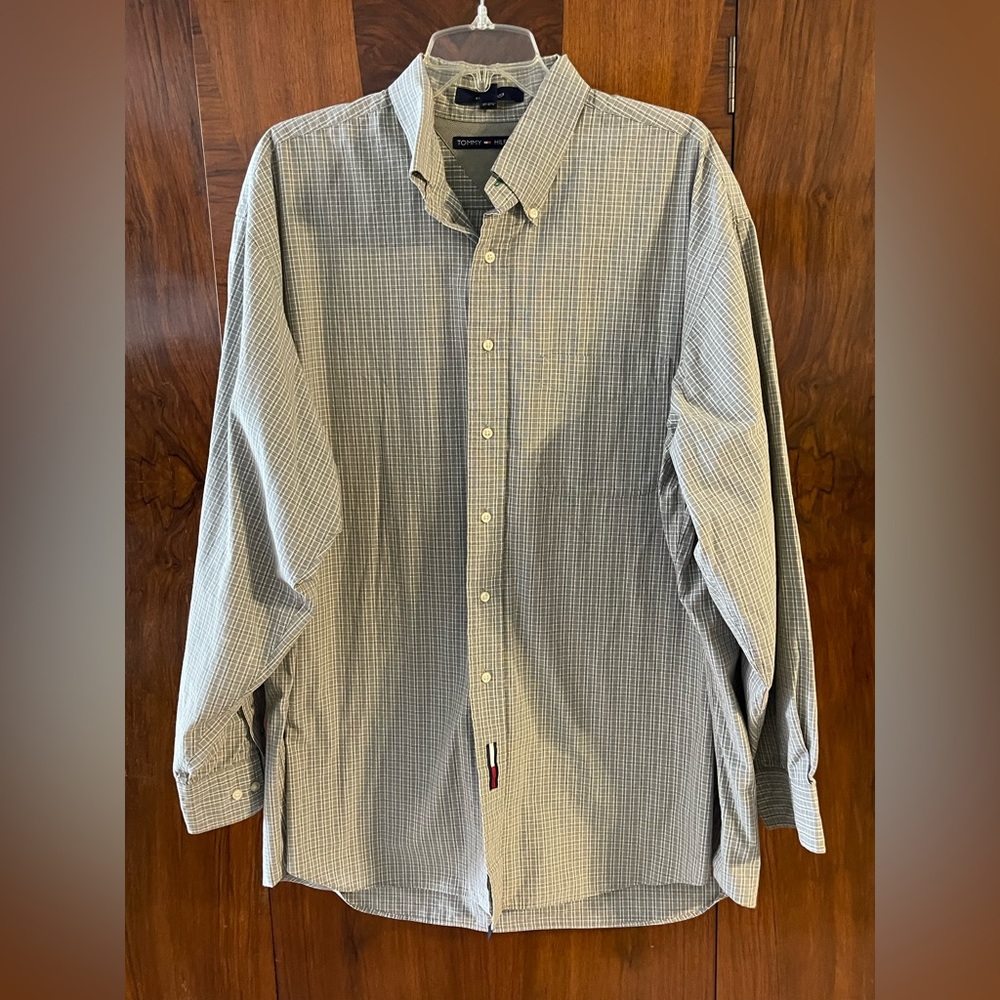 Men’s Tommy Hilfiger dress shirt. Khaki Classics.